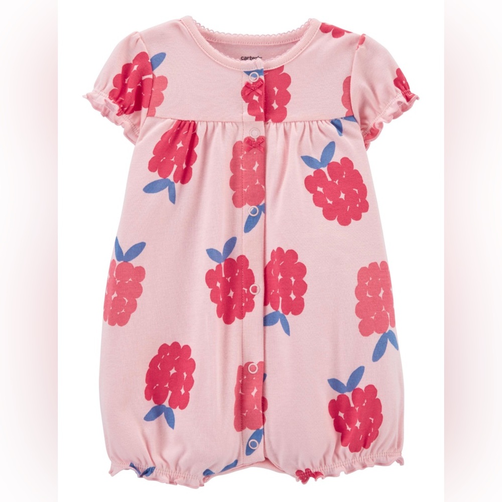 Baby Raspberry Snap-Up‎ Romper 12 Months